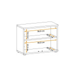 Paris Prix Meuble De Rangement "Armario" 60cm Chêne