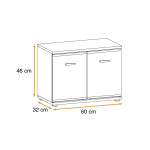 Paris Prix Meuble De Rangement "Armario" 60cm Chêne