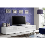 Paris Prix Meuble TV Design "Duo" 200cm Blanc