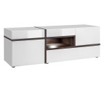 paris prix Meuble TV Design LED "Cross" 150cm Blanc