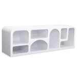 Paris Prix Meuble TV Design "Troglodyte" 160cm Blanc