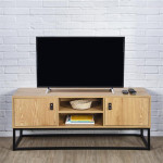 Paris Prix Meuble TV En Bois "Abbott" 117cm Naturel