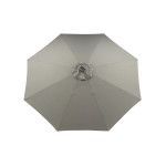 Paris Prix Parasol à LED "Sabal" 270cm Gris