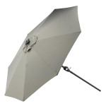 paris prix Parasol à LED "Sabal" 270cm Gris