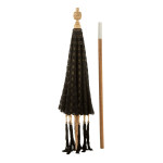 Paris Prix Parasol Avec Pompons "Clark" 253cm Noir