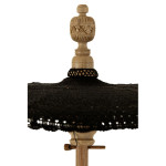 Paris Prix Parasol Avec Pompons "Clark" 253cm Noir