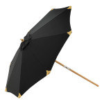 paris prix Parasol en Bois "Cerox" 270cm Noir