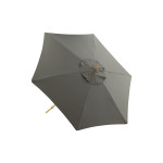 Paris Prix Parasol En Bois "Corypho" 250cm Gris
