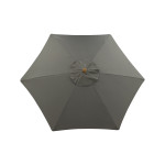 Paris Prix Parasol En Bois "Corypho" 250cm Gris