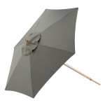 paris prix Parasol en Bois "Corypho" 250cm Gris