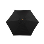Paris Prix Parasol En Bois "Corypho" 250cm Noir