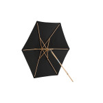 Paris Prix Parasol En Bois "Corypho" 250cm Noir