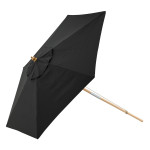 paris prix Parasol en Bois "Corypho" 250cm Noir