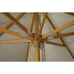 Paris Prix Parasol En Bois "Naxos" 300cm Naturel
