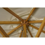 Paris Prix Parasol En Bois "Naxos" 300cm Naturel