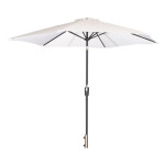 paris prix Parasol en Métal "Leeds" 300cm Blanc