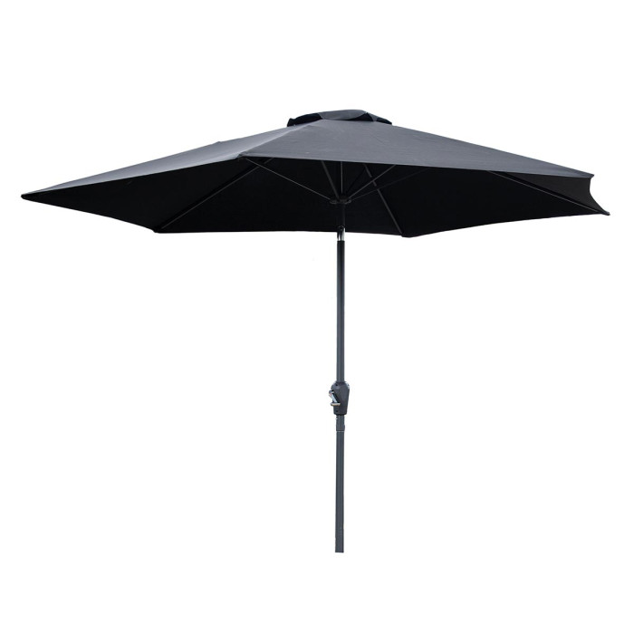 Paris Prix Parasol En Métal "Leeds" 300cm Noir