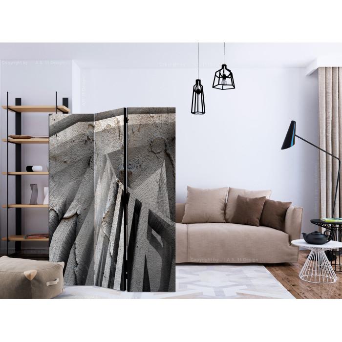 Paris Prix Paravent 3 Volets "Beton 3D" 135x172cm