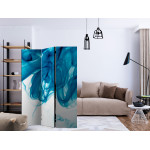Paris Prix Paravent 3 Volets "Blue Smoke" 135x172cm
