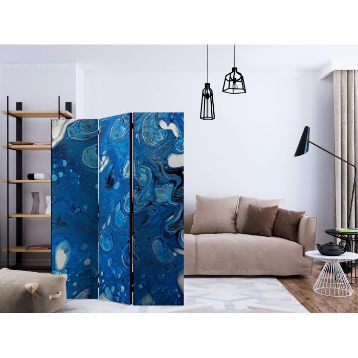 Paris Prix Paravent 3 Volets "Blue Stream" 135x172cm