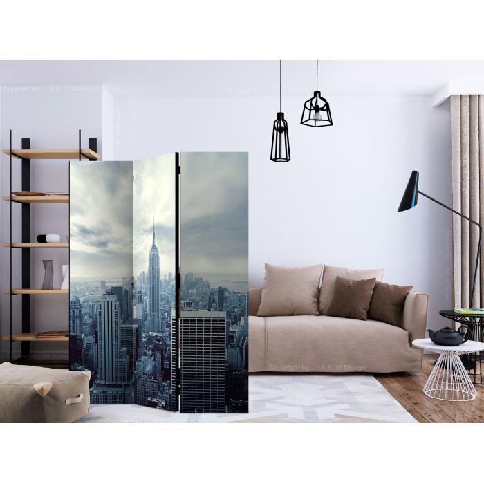 Paris Prix Paravent 3 Volets "Blue York" 135x172cm