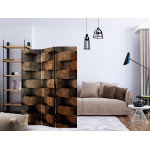 Paris Prix Paravent 3 Volets "Brick Braid" 135x172cm
