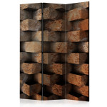 paris prix Paravent 3 Volets "Brick Braid" 135x172cm