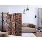 Paris Prix Paravent 3 Volets "Bricky Age" 135x172cm
