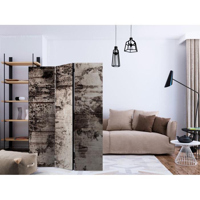 Paris Prix Paravent 3 Volets "Burnt Wood" 135x172cm