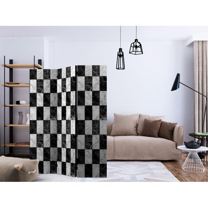 Paris Prix Paravent 3 Volets "Checker" 135x172cm