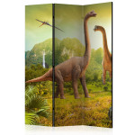 paris prix Paravent 3 Volets "Dinosaurs" 135x172cm