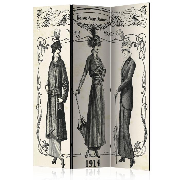 Paris Prix Paravent 3 Volets "Dress 1914" 135x172cm