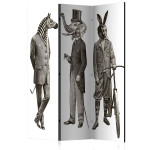 paris prix Paravent 3 Volets "Elegant Zoo" 135x172cm