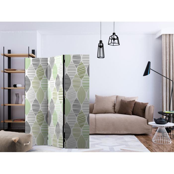 Paris Prix Paravent 3 Volets "Green Tears" 135x172cm