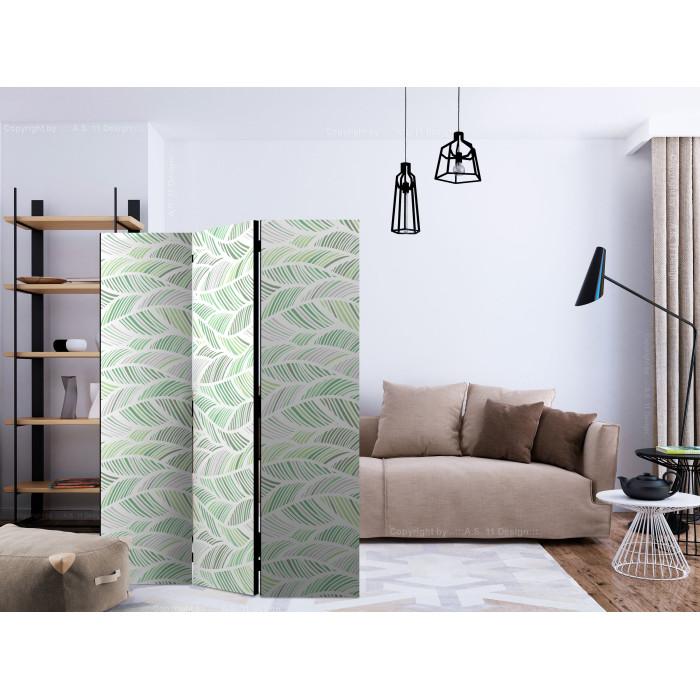 Paris Prix Paravent 3 Volets "Green Waves" 135x172cm