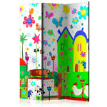 paris prix Paravent 3 Volets "Happy Farm" 135x172cm