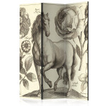 paris prix Paravent 3 Volets "Horse" 135x172cm