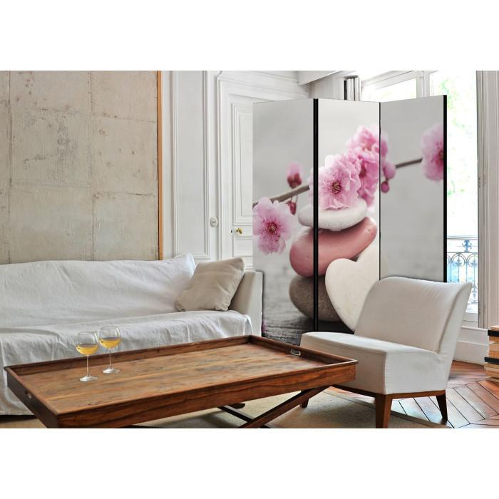 Paris Prix Paravent 3 Volets "Zen Flowers" 135x172cm