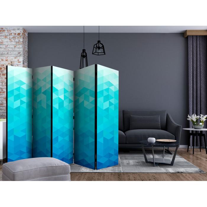 Paris Prix Paravent 5 Volets "Azure Pixel" 172x225cm