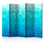paris prix Paravent 5 Volets "Azure Pixel" 172x225cm