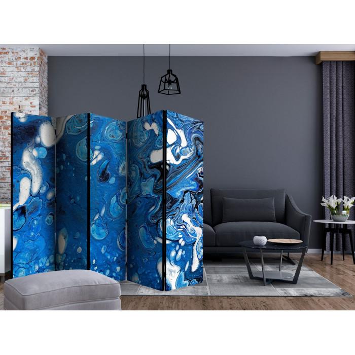 Paris Prix Paravent 5 Volets "Blue Stream" 172x225cm