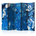 paris prix Paravent 5 Volets "Blue Stream" 172x225cm