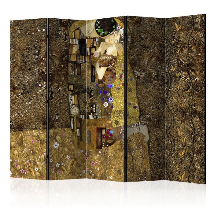 Paris Prix Paravent 5 Volets "Golden Kiss" 172x225cm