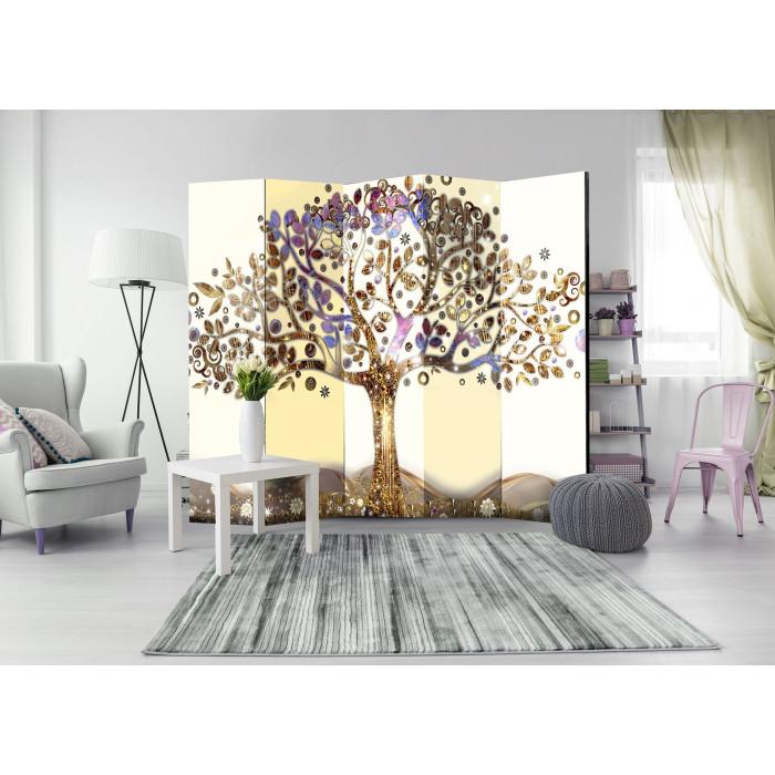 Paris Prix Paravent 5 Volets "Golden Tree" 172x225cm