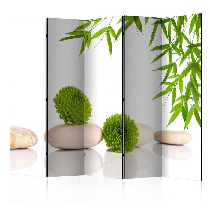Paris Prix Paravent 5 Volets "Green Relax" 172x225cm