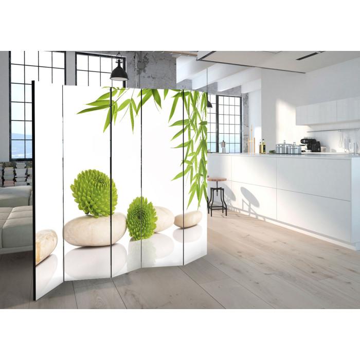 Paris Prix Paravent 5 Volets "Green Relax" 172x225cm