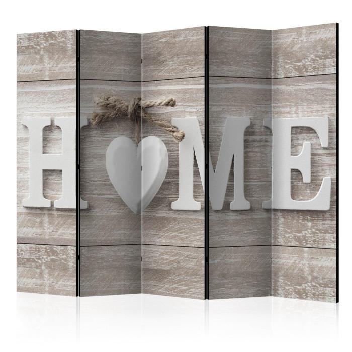 Paris Prix Paravent 5 Volets "Home & Heart" 172x225cm