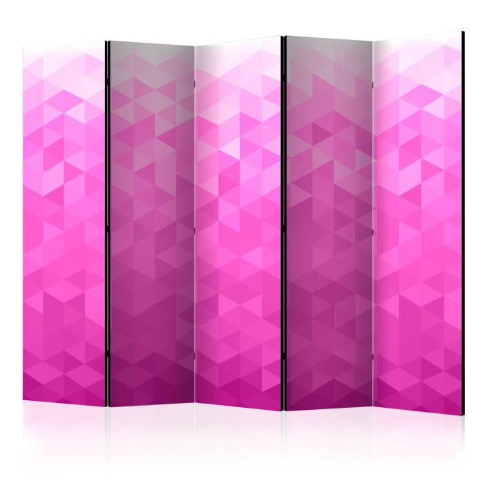 Paris Prix Paravent 5 Volets "PInk Pixel" 172x225cm