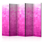 paris prix Paravent 5 Volets "PInk Pixel" 172x225cm
