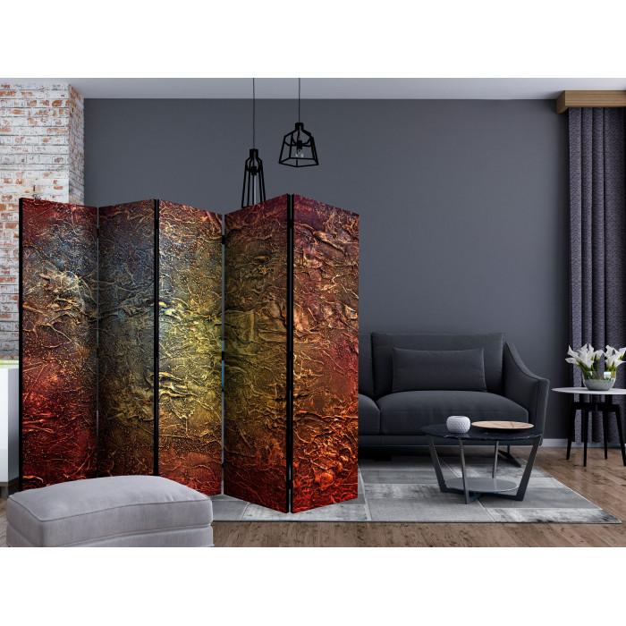 Paris Prix Paravent 5 Volets "Red Gold" 172x225cm